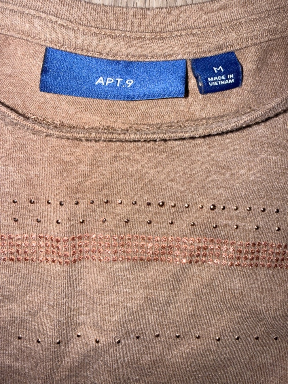 Apt. 9 Short-Sleeve Knit Tee in Light Brown - Picture 3 of 3